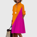 Paige elegant shirt dress with pockets, view 9