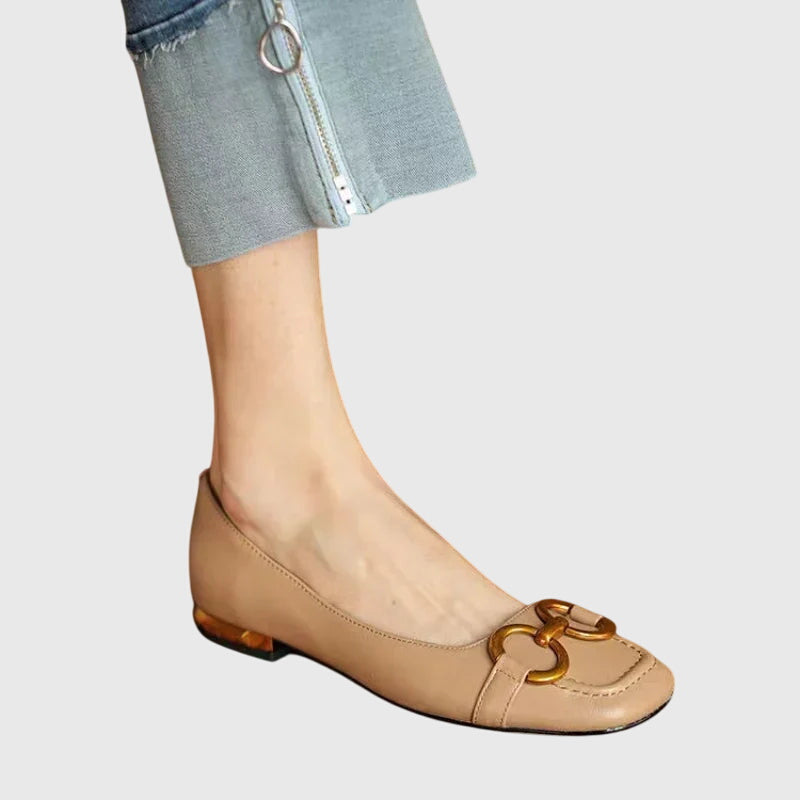 Erica Orthopaedic Buckle Sandals in Beige, view 4