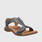 Kylie Orthopaedic Velcro Sandals in Grey, view 5
