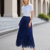 Cecil mesh layered tutu skirt, view 10