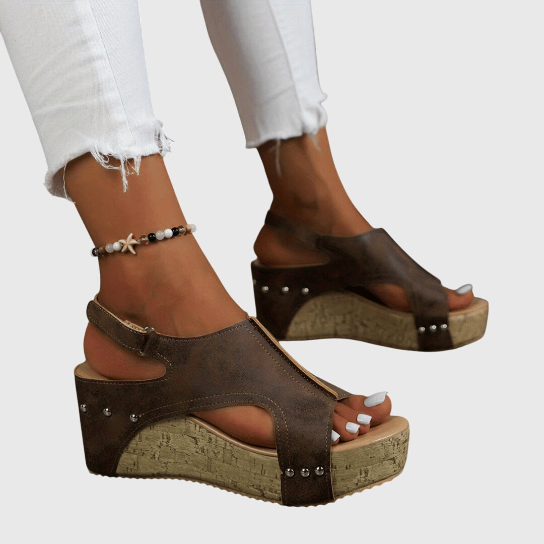 Lydia orthopaedic wedge sandals, view 15