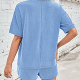 Solenne corduroy top and shorts set, view 13