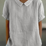Wolla classic collared shirt in Grey, view 2
