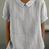 Wolla classic collared shirt in Grey, view 2