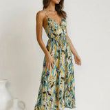 Chiara Painterly Print Midi Dress, view 11