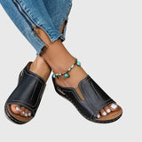 Aretha Orthopaedic Wedge Slide Sandals, view 5