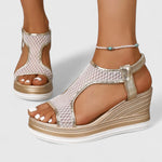 Jessica Espadrille Wedge Sandals, view 14