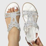 Blessy Embellished Slingback Sandals, view 11