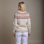 Adeline oatmeal floral Icelandic cardigan, view 2
