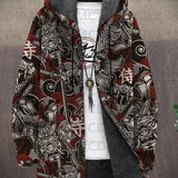 Nancy - Artistic Print Jacket, Choice of Designs, Red Chaos variant
