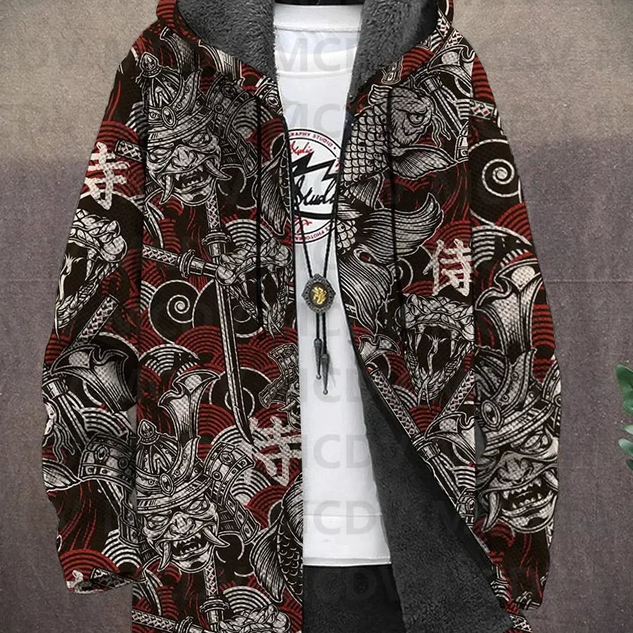 Nancy - Artistic Print Jacket, Choice of Designs, Red Chaos variant
