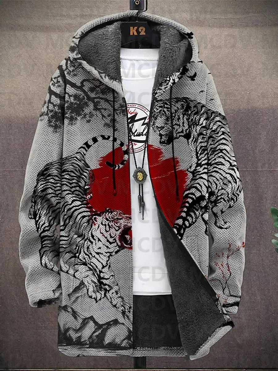 Nancy - Artistic Print Jacket, Choice of Designs, White Tiger variant