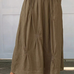 Flowy maxi skirt with pintuck detail, front view