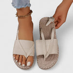 Gisandra Orthopaedic Toe Post Sandals in Sand Beige, view 5