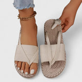 Gisandra Orthopaedic Toe Post Sandals in Sand Beige, view 5