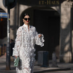 Estelle white lace dress, view 4