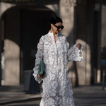 Estelle white lace dress, view 2