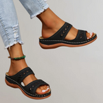 Wendy orthopaedic sandals in Black, view 6