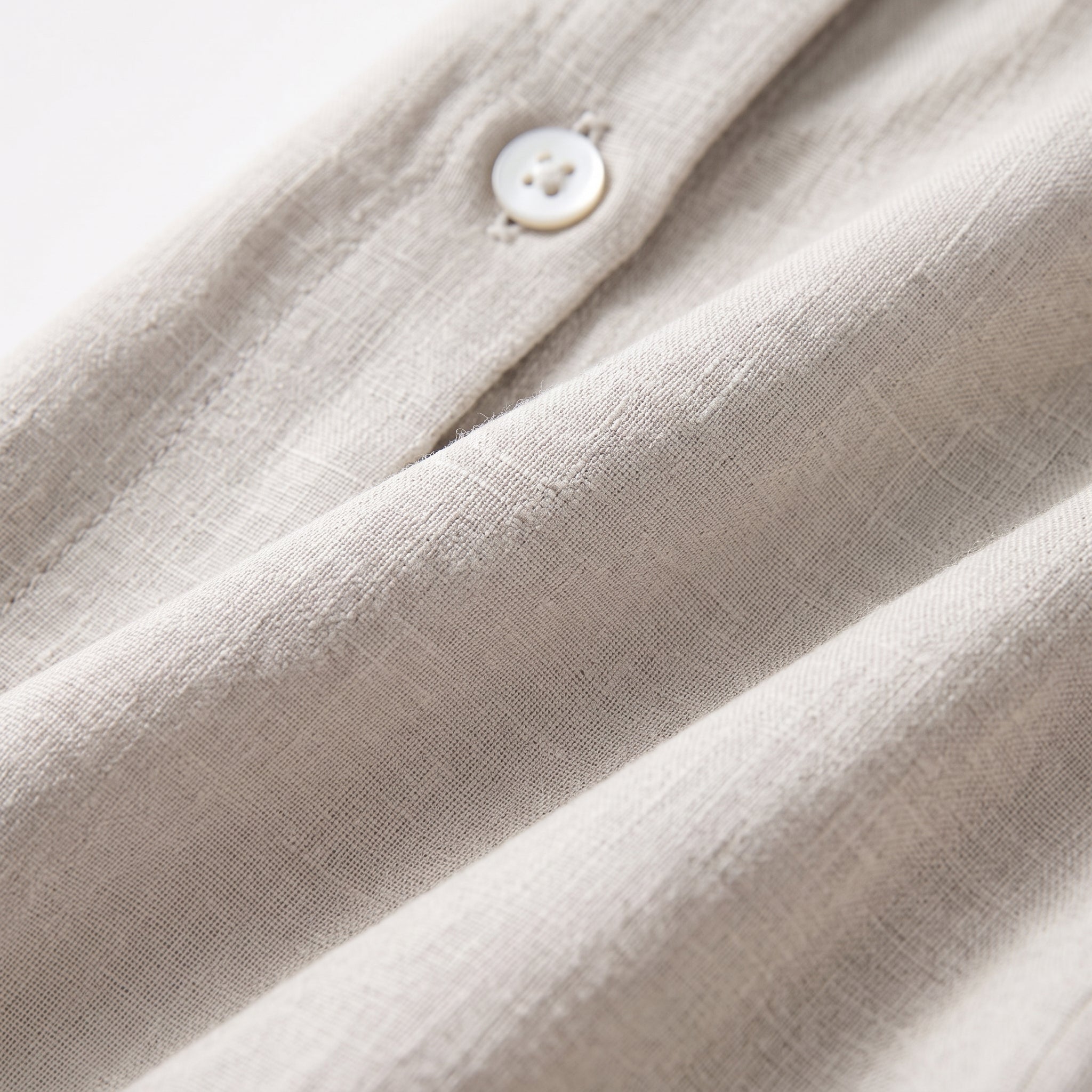 Isabel cotton linen waist tie dress, view 4