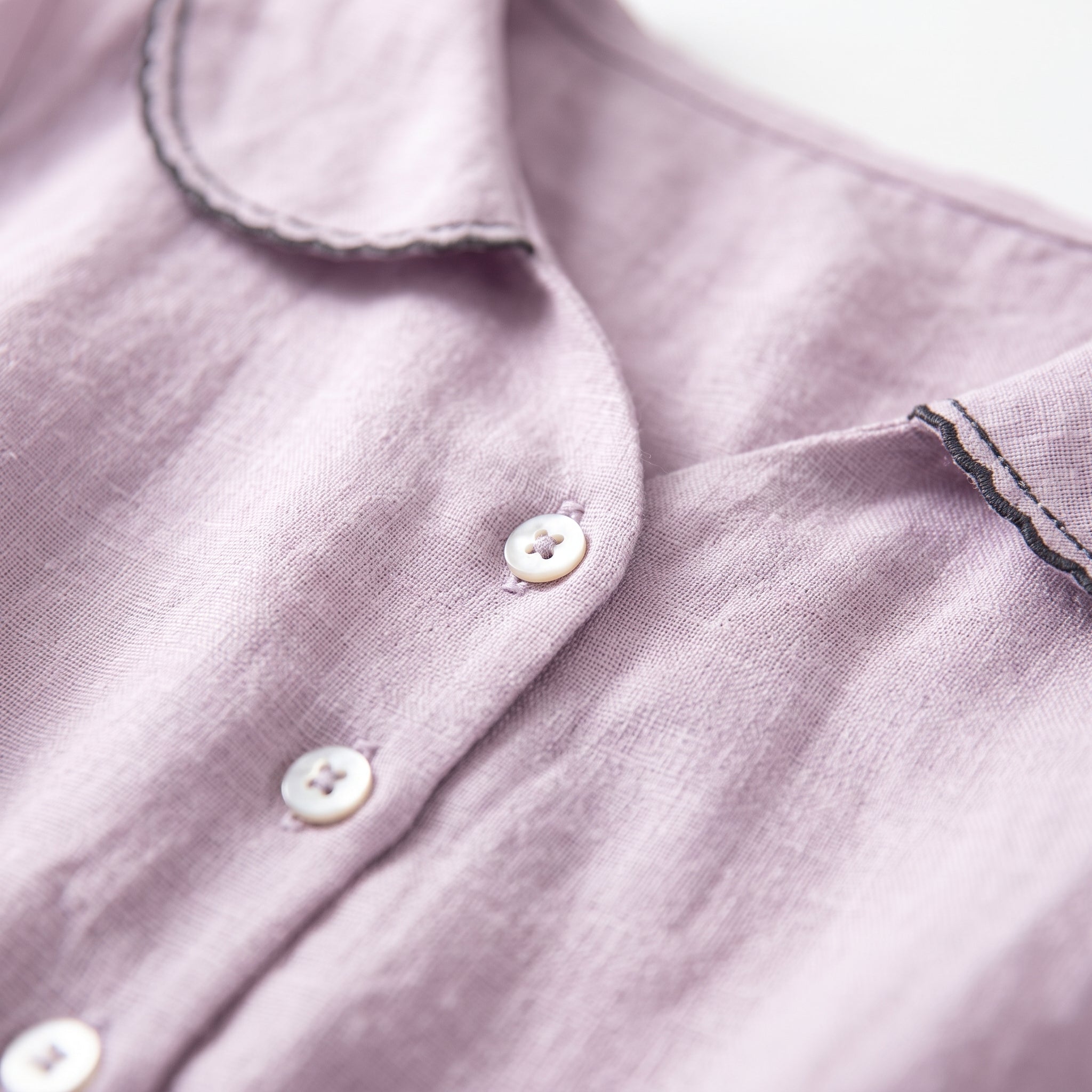 Isla cotton linen half sleeve dress, view 2