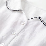Isla cotton linen half sleeve dress, view 4