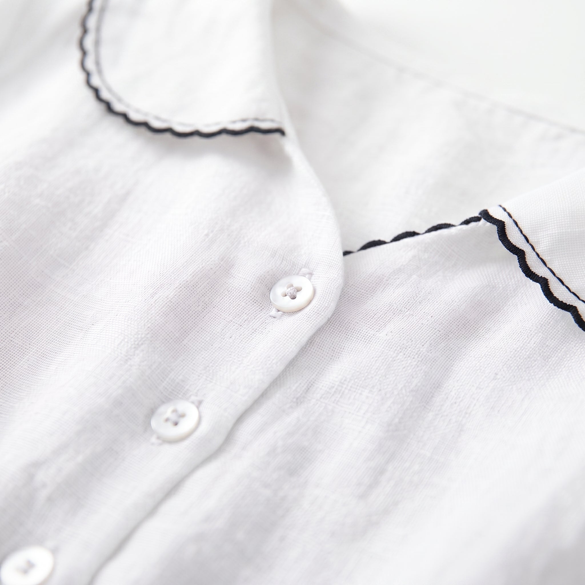Isla cotton linen half sleeve dress, view 4