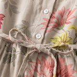 Andrea floral tie waist shirt dress, view 2