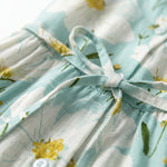Livia floral cotton linen dress, view 6