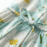 Livia floral cotton linen dress, view 6