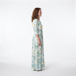 Livia floral cotton linen dress, view 5