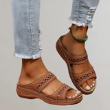 Wendy orthopaedic sandals in Dark Brown, view 4
