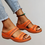 Wendy orthopaedic sandals in Orange, view 3
