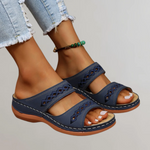 Wendy orthopaedic sandals in Dark Blue, view 2