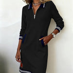 Chic Long Sleeve Cotton Dress, view 14