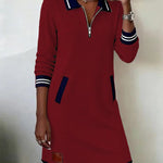 Chic Long Sleeve Cotton Dress, view 15