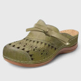 Rue comfortable clogs in Army Green, view 4