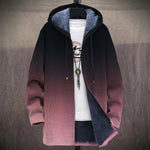 Jasmine - Black to Powder Pink Gradient Jacket, front view