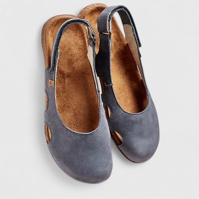 Karylle Slingback Clog Sandals in Blue, view 3