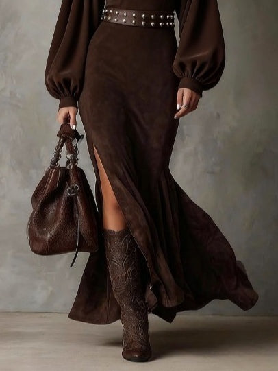 Harriet lantern sleeve midi dress, view 4