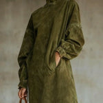 Juniper suede look fringe dress, view 3
