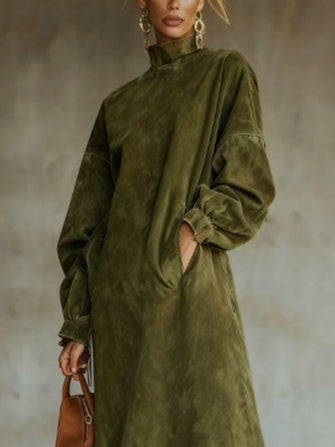 Juniper suede look fringe dress, view 3