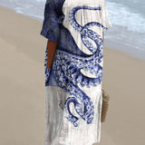 Tesseline octopus print cotton dress, view 2