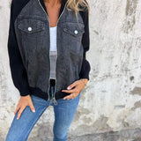 Zoe | Denim Hooded Jacket