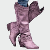 Rosalind | Suede Cowboy Boots