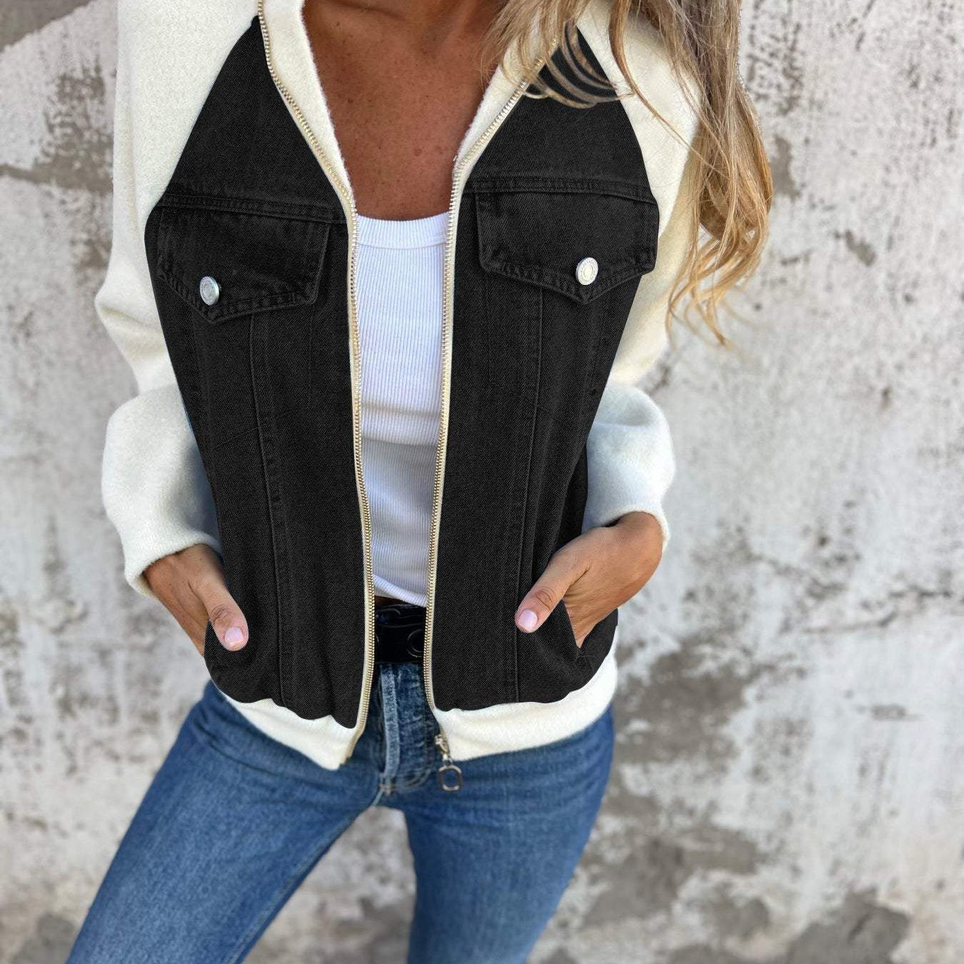 Zoe | Denim Hooded Jacket
