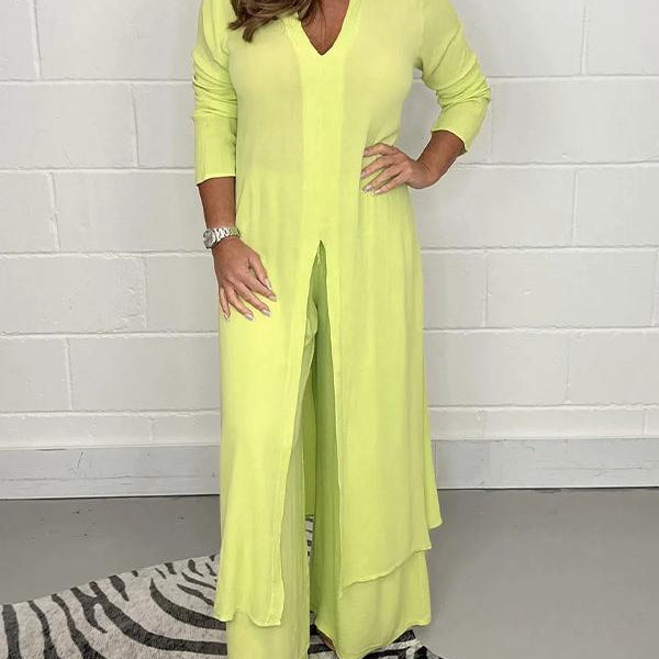 Alejandra relaxed two-piece set in Yellow, view 6