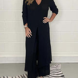 Alejandra relaxed two-piece set in Black, view 5