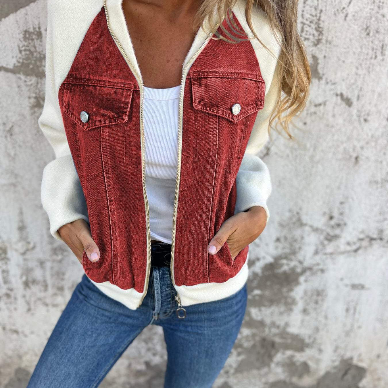 Zoe | Denim Hooded Jacket