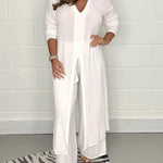 Alejandra relaxed two-piece set in White, view 4