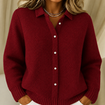 Katrina knitted jacket in Bordeaux, view 4